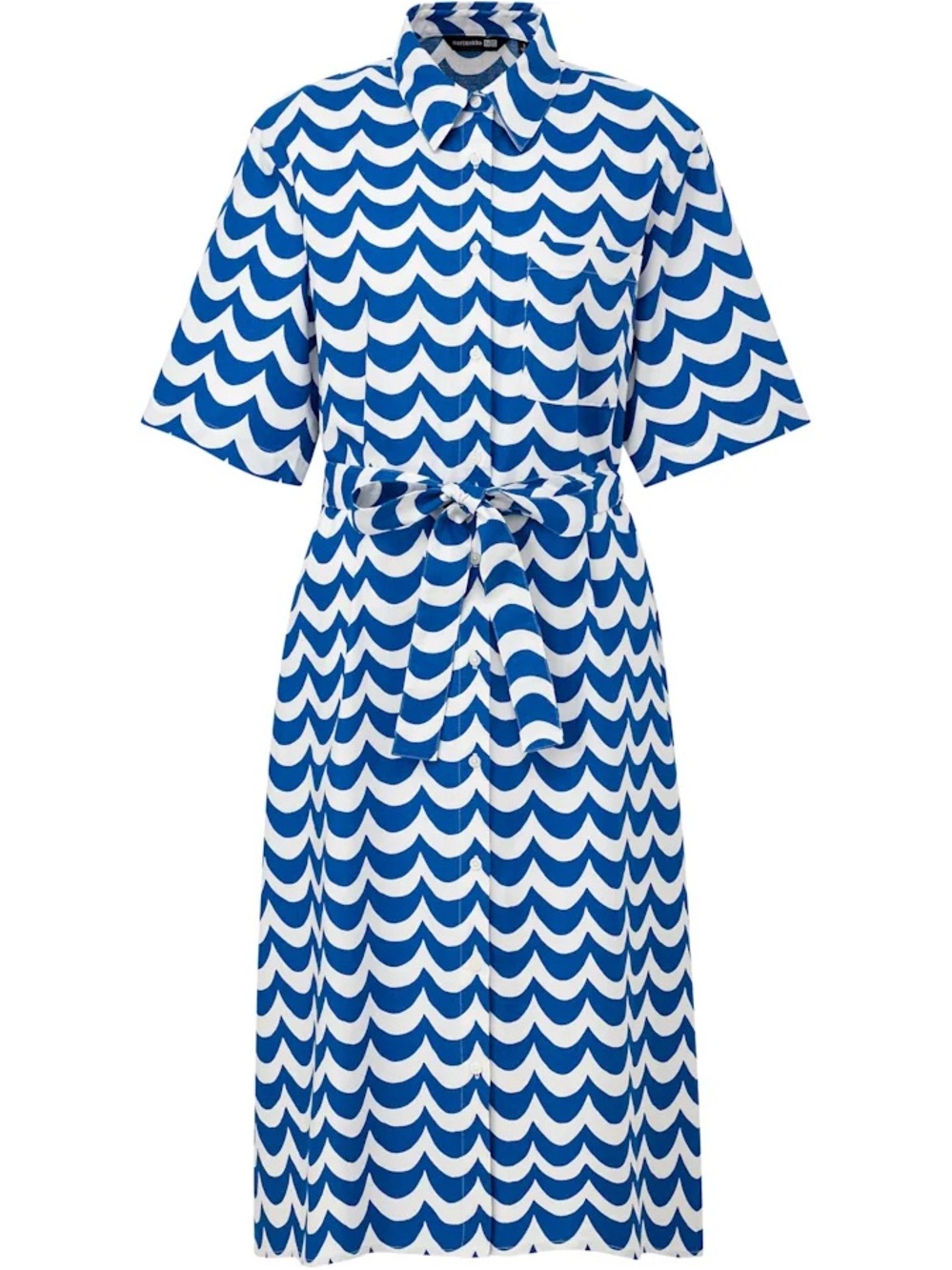 Marimekko x Uniqlo blue wave dress sz XL